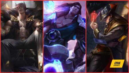 LoL champions Sett, Taric, and Twisted Fate in ONE Esports featured image