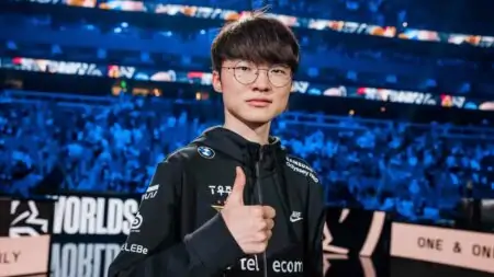 Faker during Worlds 2022 semifinals