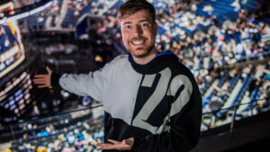 MrBeast at Worlds 2022 Finals in San Francisco, California