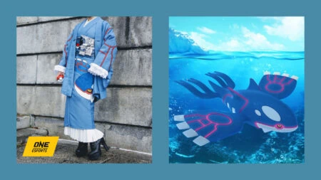 Pokemon kimono robes inspired by Kyogre by Misamaru