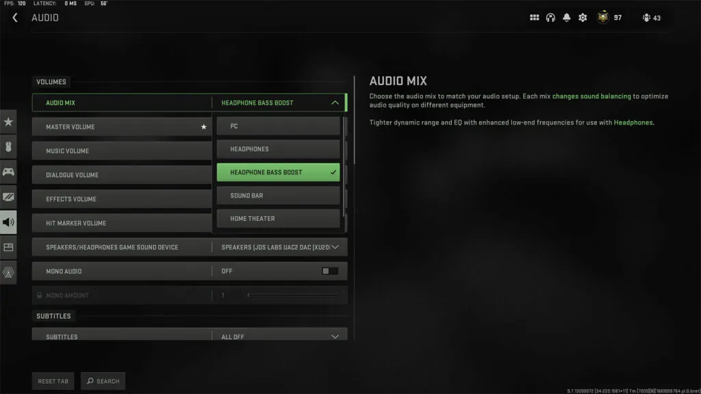 La mejor configuración de audio de Call of Duty Warzone 2