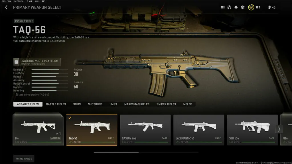 Call of Duty Warzone 2.0 TAQ-56 Най-добрите пушки