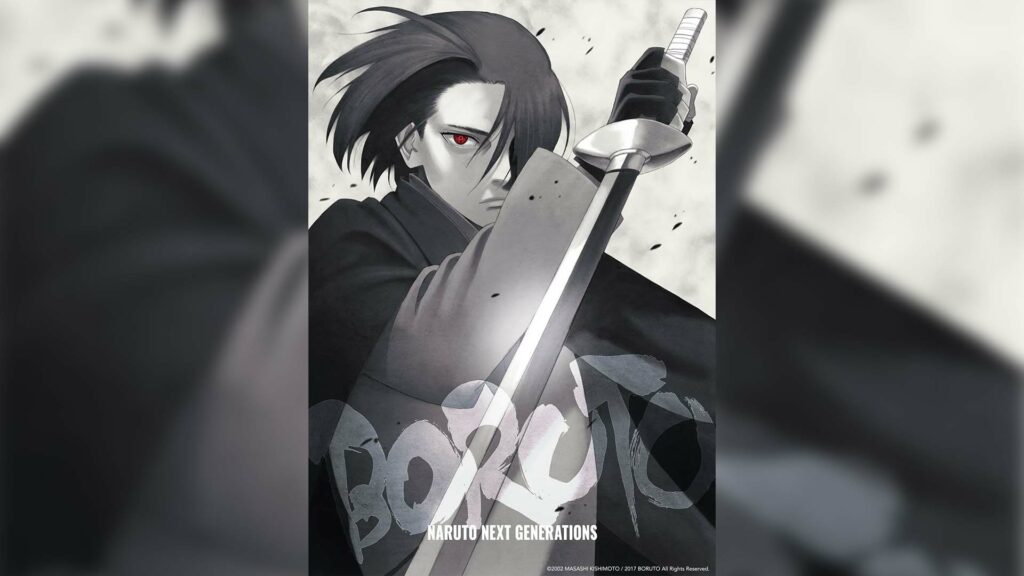 Visual de la historia de Sasuke para el anime de Boruto