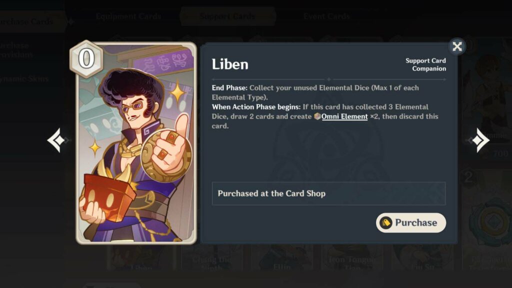 GenshinImpact Card Liben