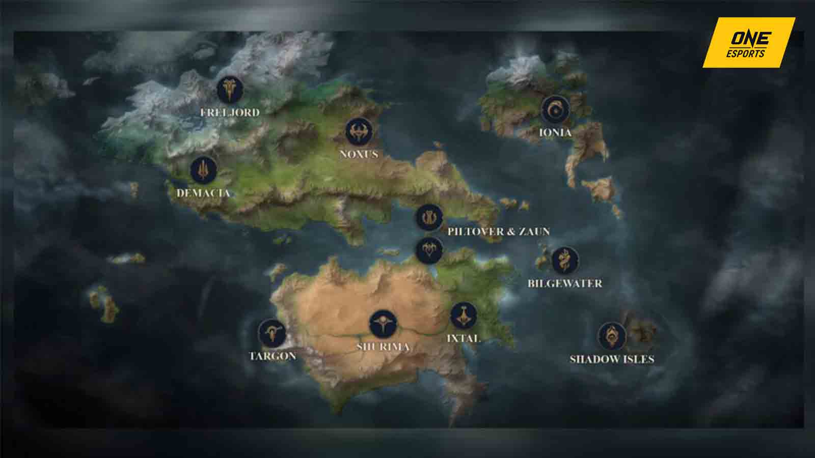 Each League of Legends Runeterra area referenced in Arcane