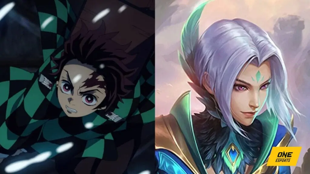 Tanjiro de Demon Slayer y Mobile Legends: Bang Bang's Ling