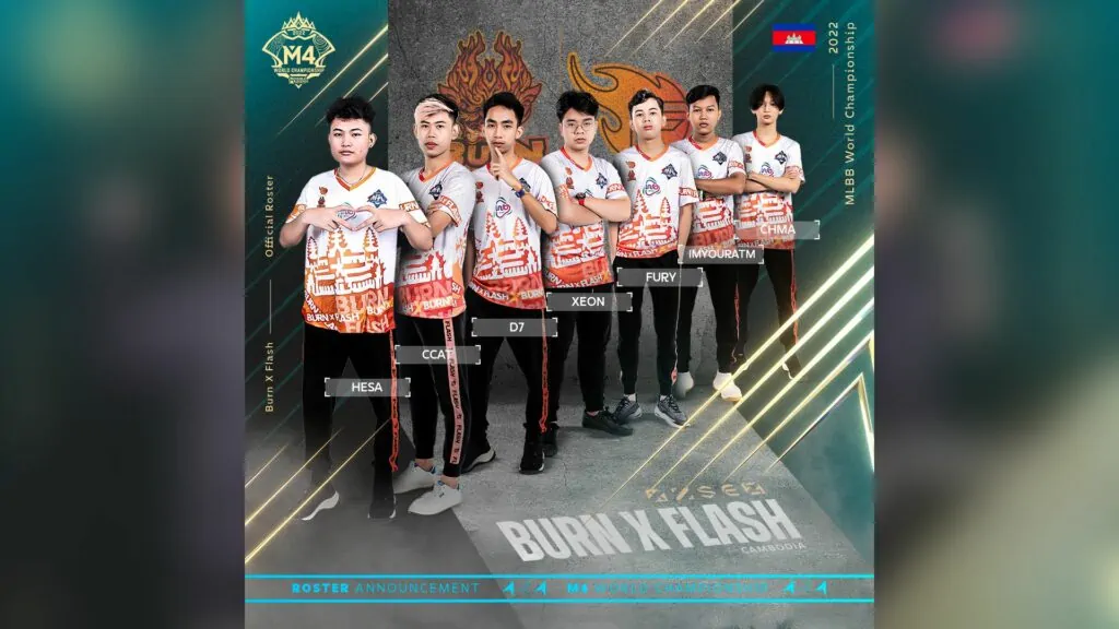 Representante del Campeonato Mundial de M4 en Camboya, Burn x Flash