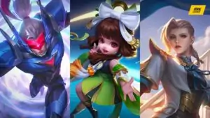 MLBB heroes Saber, Chang'e, and Silvanna