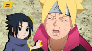 Boruto next to kid Sasuke in Boruto Next Naruto Generation