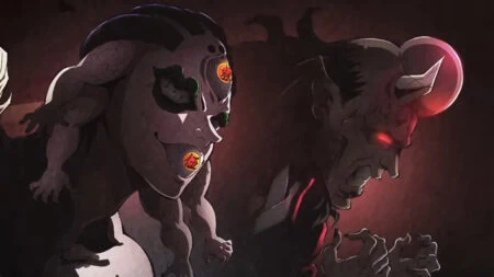 Demon Slayer Season 3 villains Hantengu and Gyokko Twelve Demon Moons