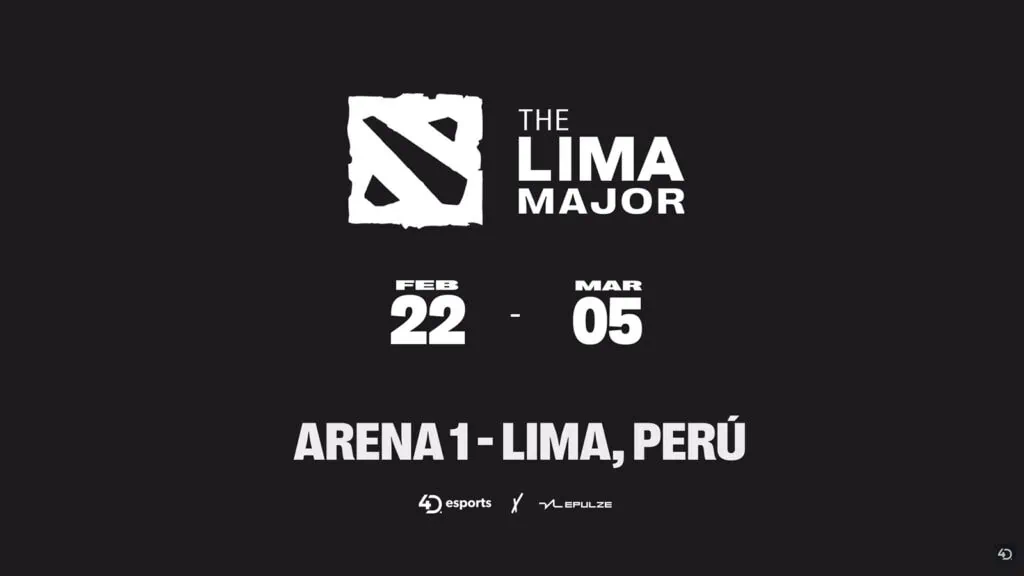 Dota 2 Lima Major tournament dates