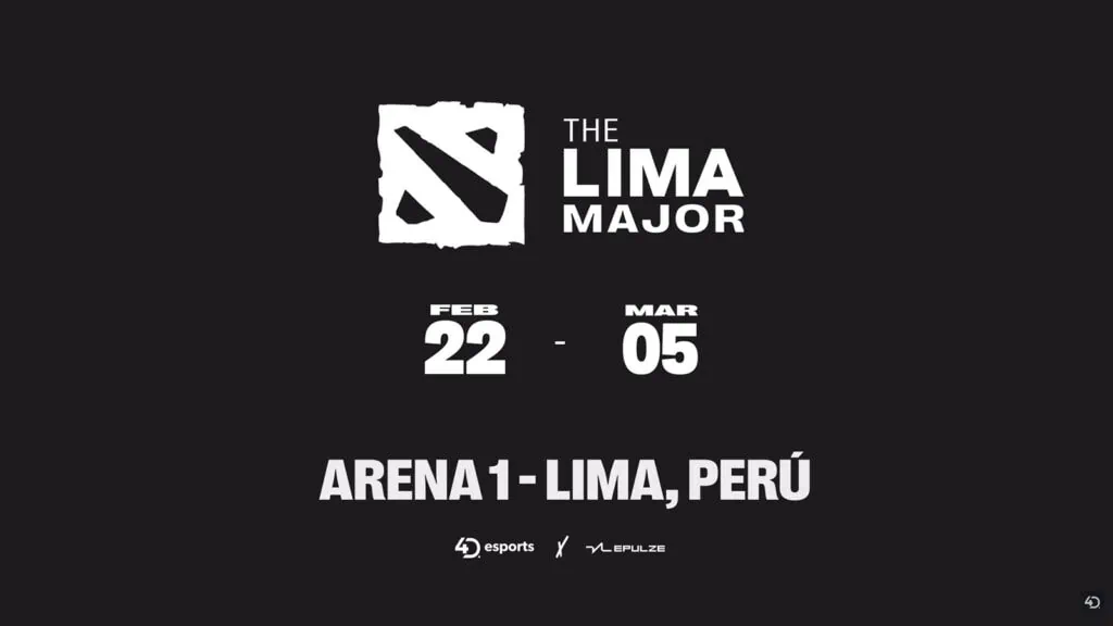 Fechas del Torneo Mayor de Dota 2 Lima