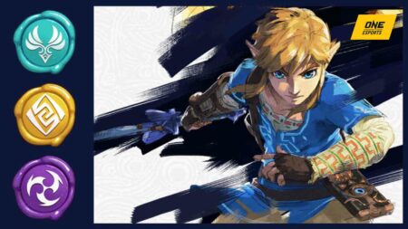 ONE Esports Genshin Impact crossover featured image showing Genshin elements and Breath of the Wild's Link
