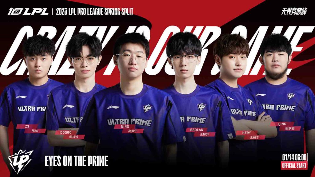Ultra Prime's roster for LPL Spring 2023