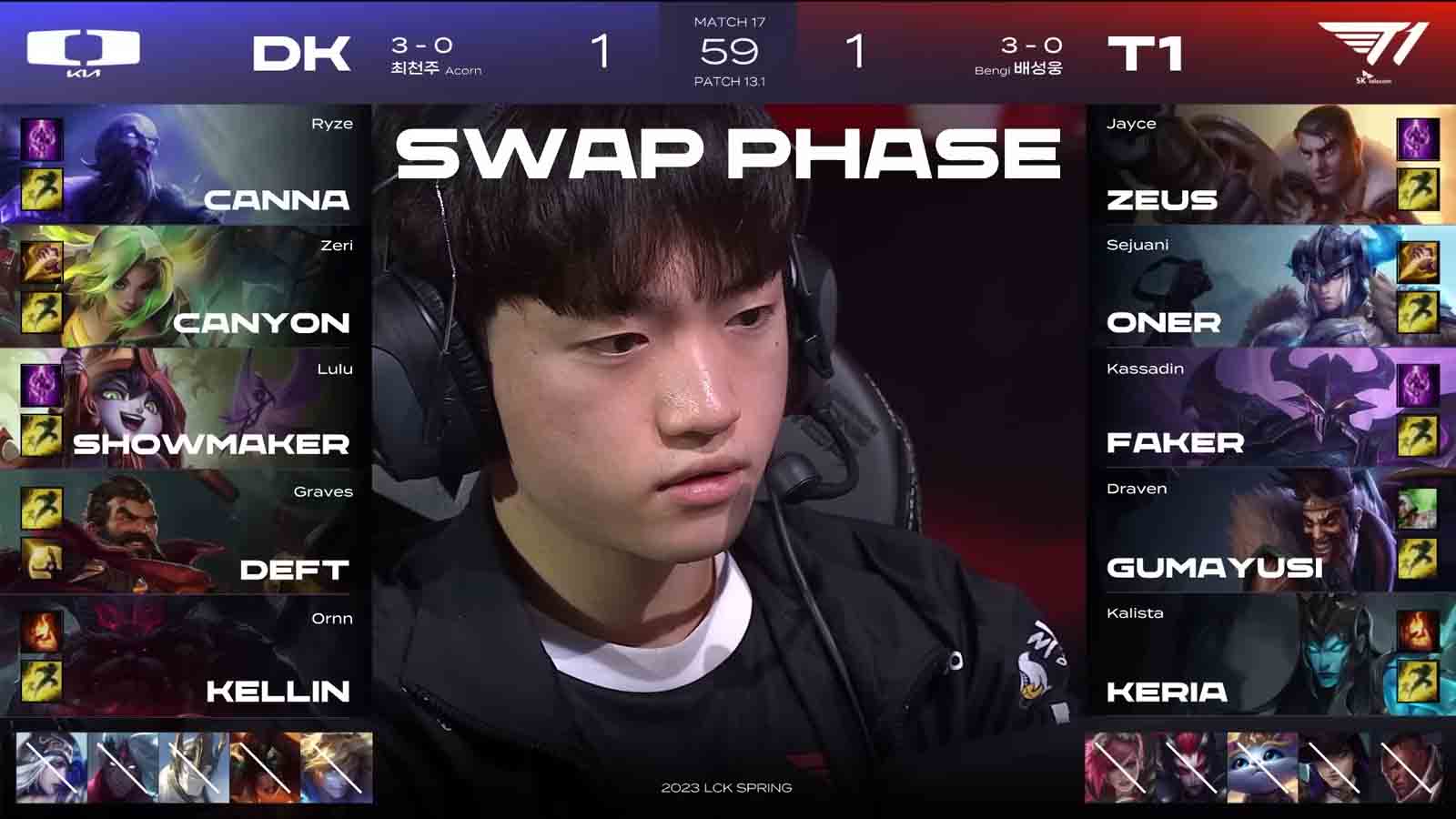 Keria gambles on support Kalista in game 3 against Dplus KIA ONE Esports