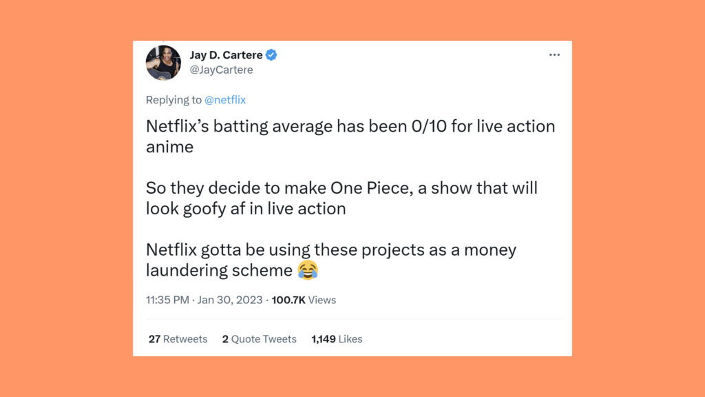 One Piece live action reactions and tweets