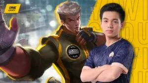 ECHO's Tristan "Yawi" Cabrera and Mobile Legends: Bang Bang hero, tank Chou