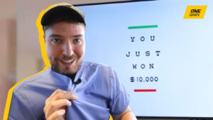 MrBeast in curing blindness video