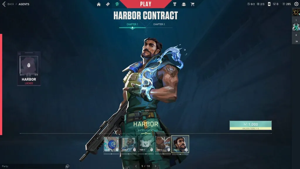 Harbor Valorant agent contract