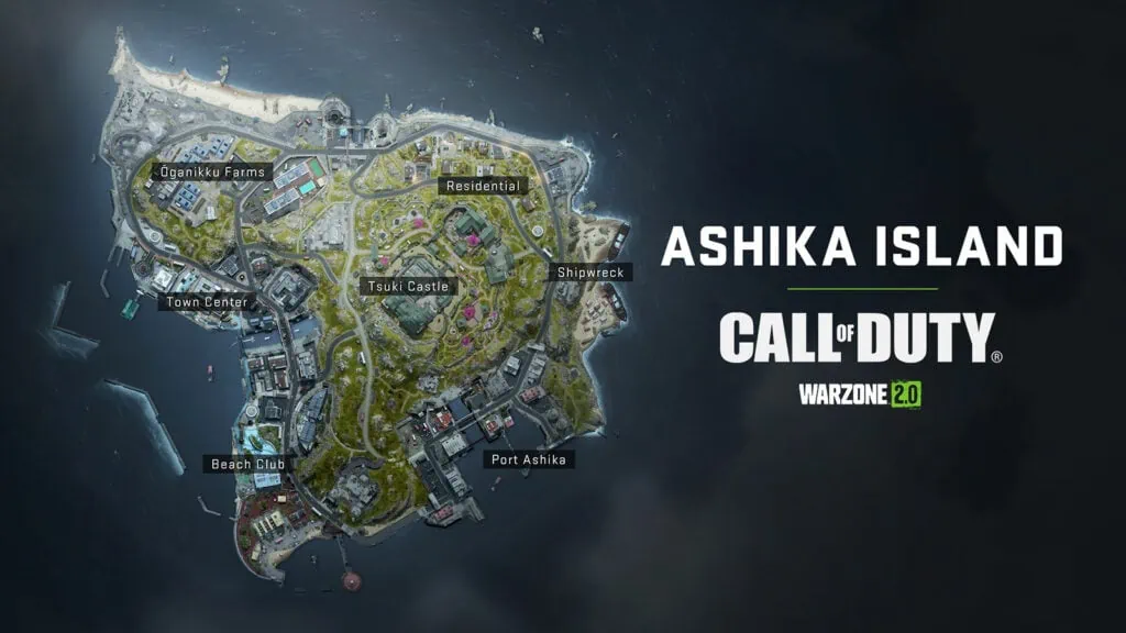Warzone 2.0 Mapa de resurgimiento de la isla Ashika