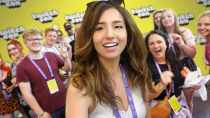 Influencer Pokimane poses at TwitchCon