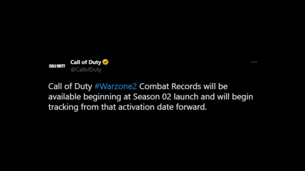 Warzone 2.0' is getting Combat Records this week - but it will wipe current  stats
