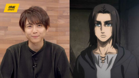 Seiyuu Yuki Kaji and Eren Yeager from Attack on Titan