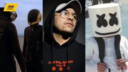 Side by side of Daft Punk, Repullze, and Marshmello