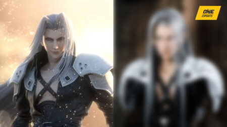 Sephiroth next to his realistic bust by Fantasy Toys