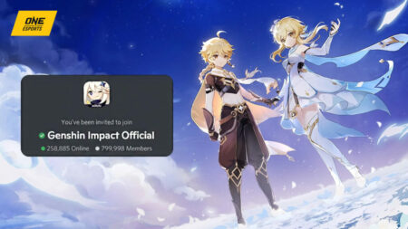 The official Genshin Impact Discord server, featuring the traveler twins Aether and Lumine