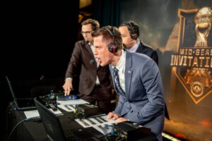 MSI 2018's shoutcasters featuring Captain Flowers