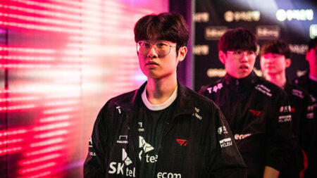 T1 Zeus at LCK Spring 2023 on game day against KT Rolster