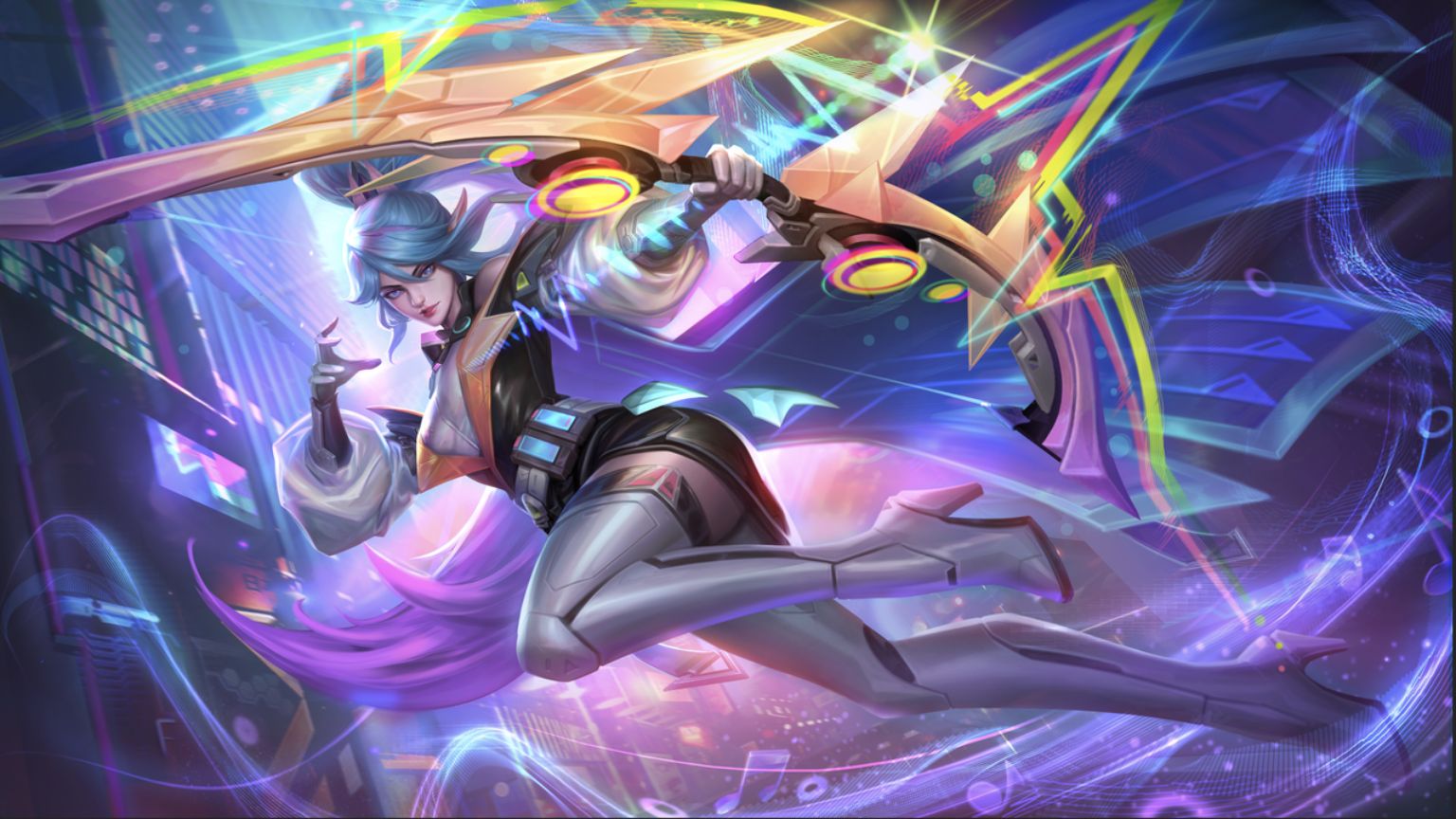 Mobile Legends: Bang Bang - #MLWallpaper-Miya She is our legendary hero.  Many both adore and fear her for the strength and power she wields. Miya  has the looks of an angel, but