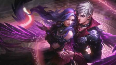 Phantom Count Cecilion and Carmilla Valentine's Day skins official wallpaper