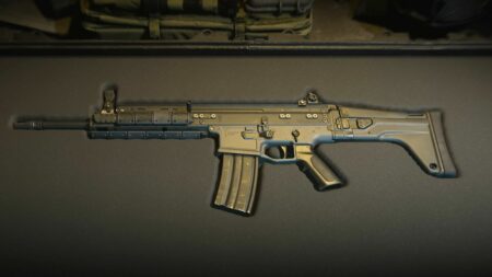 The TAQ 56 assault rifle in Call of Duty Modern Warfare 2