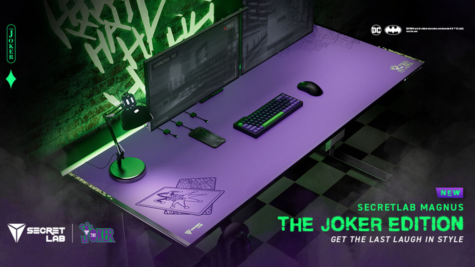 Embrace madness with Secretlab's Joker Edition Magnus bundle ONE Esports