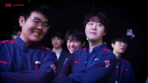 JD Gaming 369, knight, kanavi, and Ruler backstage