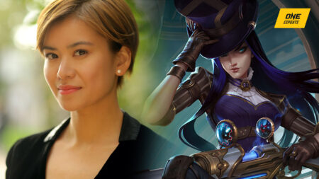 Katie Leung is Caitlyn's voice actress in League of Legends' Arcane series.