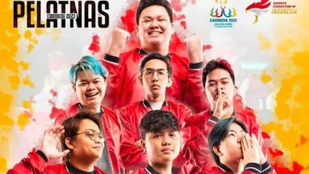 Indonesian representatives at the Mobile Legends 32nd SEA Games
