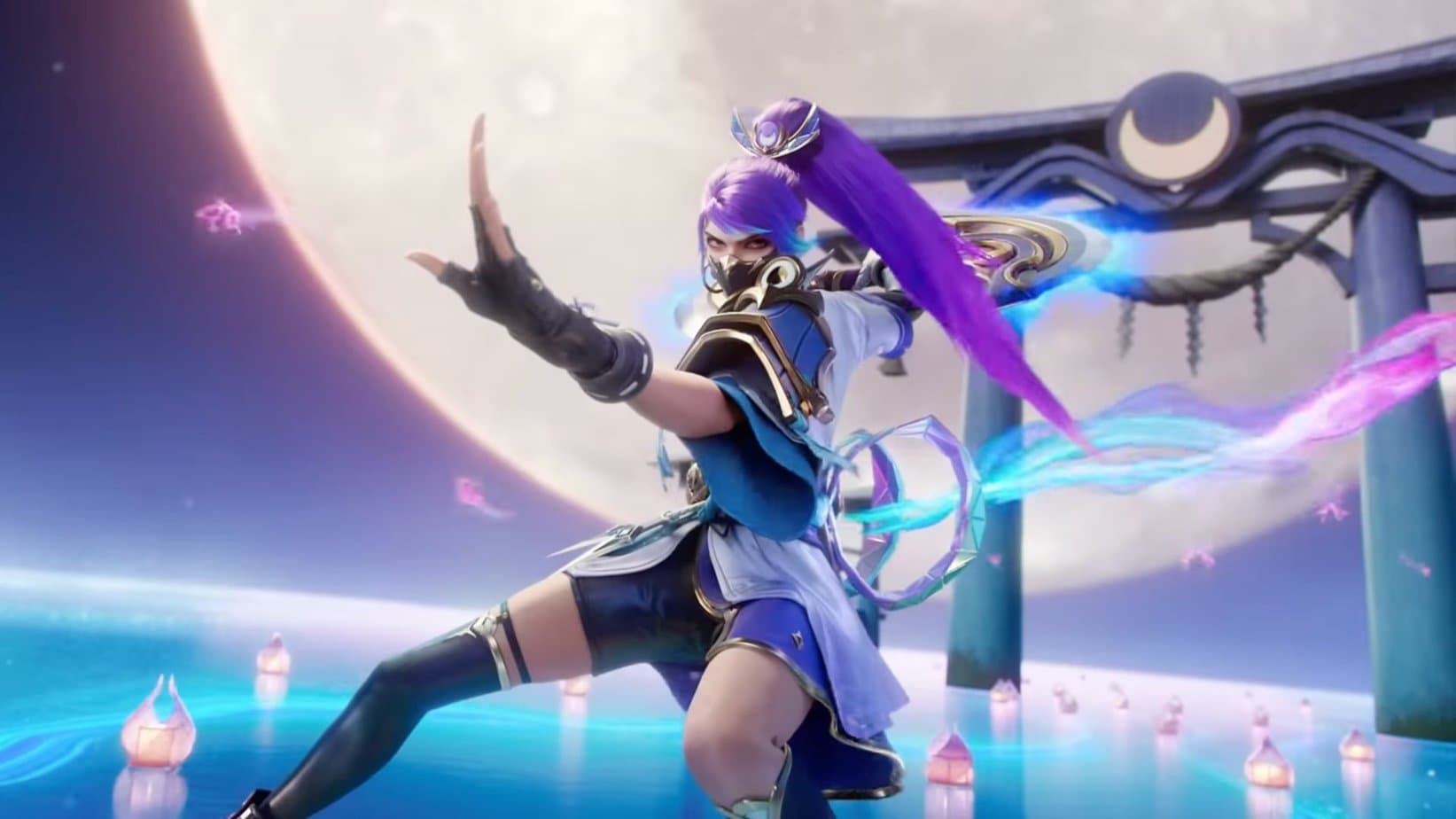 This stunning Moonlit Ninja Hanabi skin is definitely waifu-material - ONE Esports