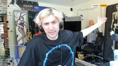 xQc tells chat about attempted burglary on Easter