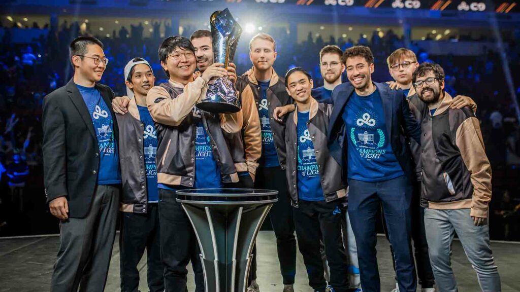 Cloud9 with the LCS Spring 2023 championship