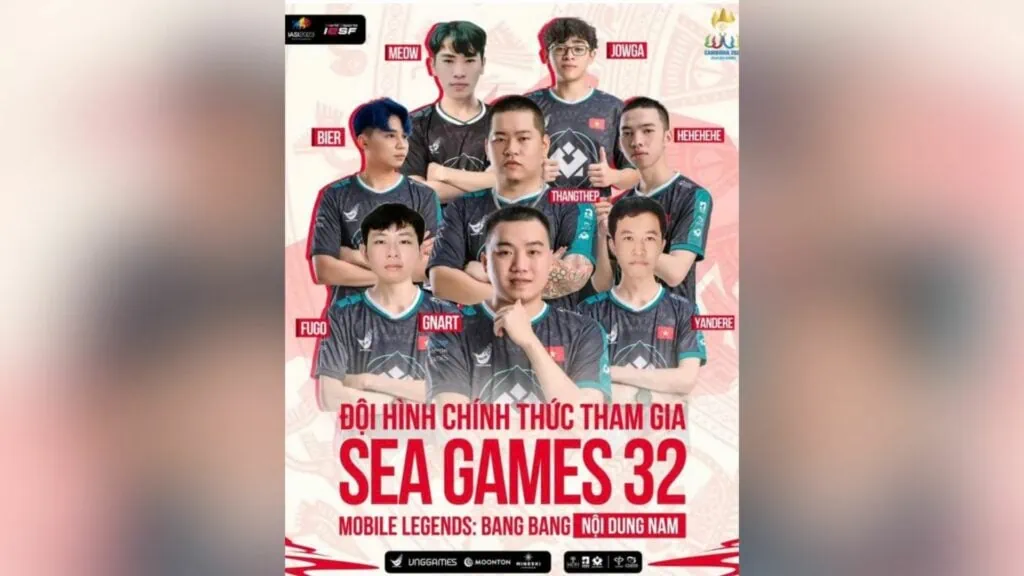 Equipo vietnamita masculino para los 32º MLBB SEA Games