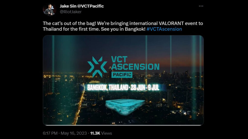 Inaugural VCT Ascension Pacific 2025 is heading to Thailand WNEWS247