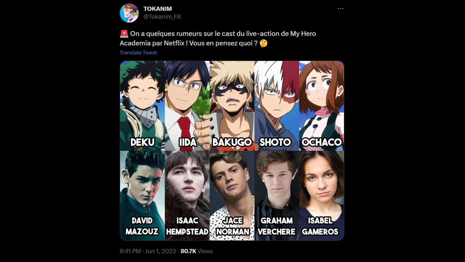 My Hero Academia live-action movie leaked cast shocks fans | ONE Esports