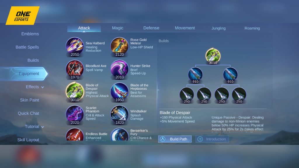 Mobile Legends: Bang Bang beginner's guide-Equipment