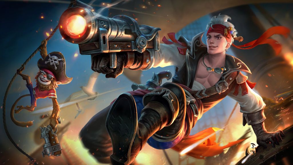 Mobile Legends: Fondo de pantalla de piel de Claude pirata saqueador de Bang Bang
