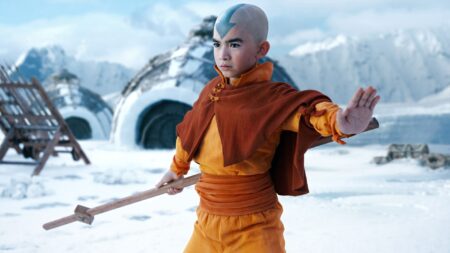 Here's our first look at Gordon Comier's Aang in Netflix's Avatar live-action adaptation