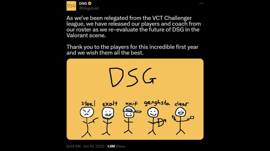 Disguised Toast lanza toda su lista de DSG Valorant