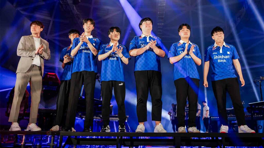 DRX taking their last bow at VCT Masters Tokyo 2023 on stage after their 0-2 loss to NRG Esports